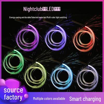 Colorful Fiber Optic LED Dance Whip - Perfect for Nightclubs, Bars, and Performances