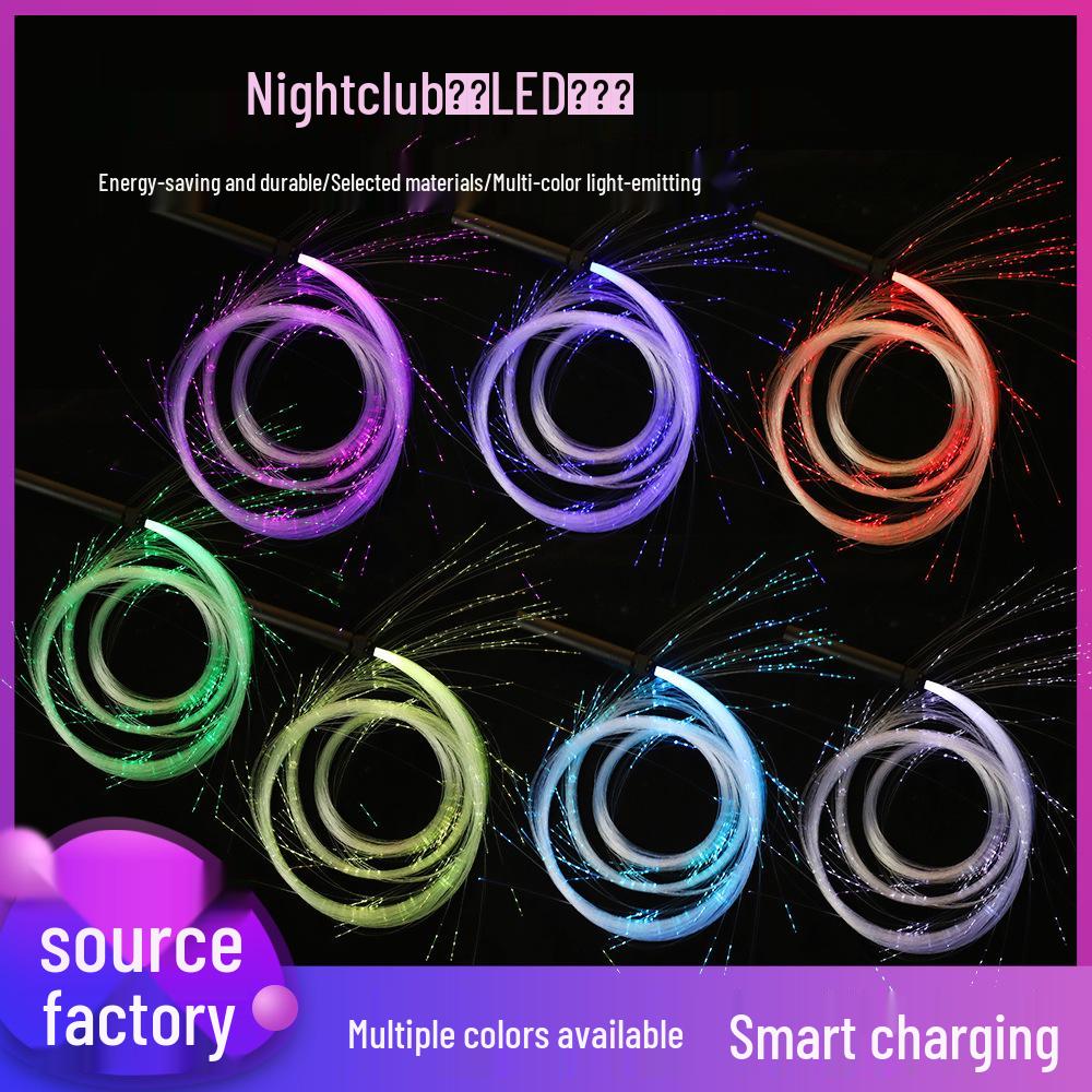 

Разноцветный светодиодный танцевальный хлыст из оптоволокна - Идеально подходит для ночных клубов, баров и выступлений