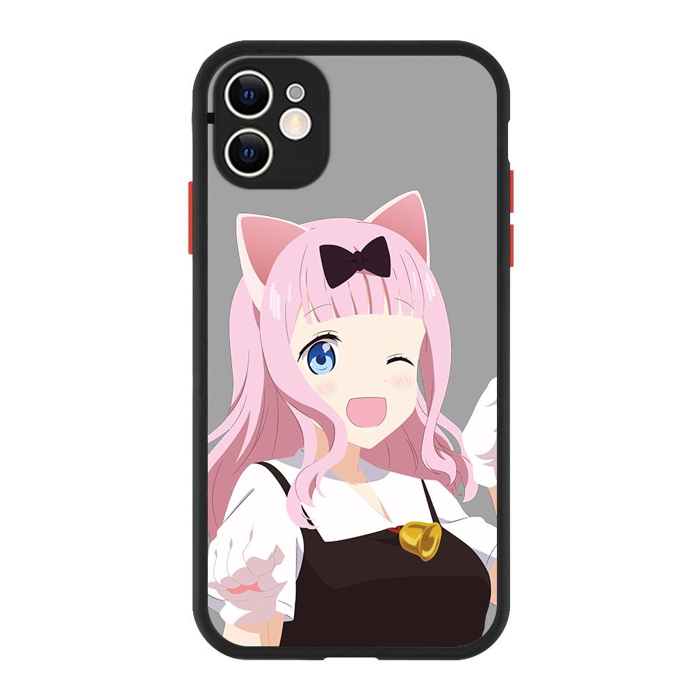 Liebe ist Krieg Anime Fujiwara Kaguya Luxus Mattes Handyhülle Für iPhone 13 14 12 11 Pro Max XR XS X 7 8 Plus Silikon Bumper Hülle