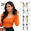 Long Draped Skull Earrings 1 Pair Gothic Skeleton for Women Spooky Articulated Dangle Jewelry Punk Halloween Party Costume Accessories Niche