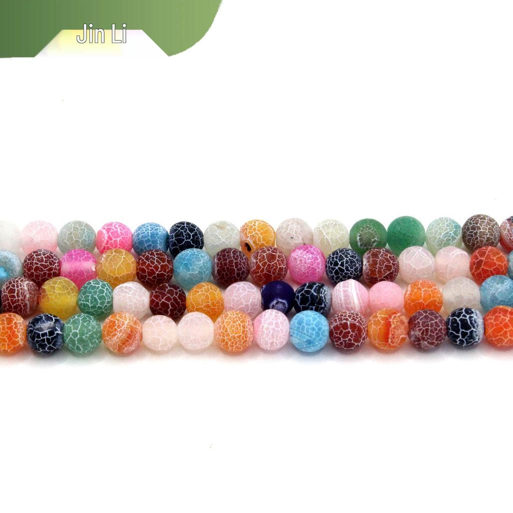 Natural Stone Round Beads for DIY Jewelry Making - Bracelet Components