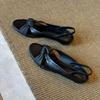 Lammfell-Version~ Retro vielseitige Riemchen-Sandalen mit offener Zehenpartie und Keilabsatz für Damen, Sommer-Neuheit, Römische coole Hausschuhe