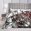 Anime Gachiakuta Flannel Blanket  Super Soft Throw Blanket for Outdoor Travel Office Comfortable Bedspread Sofa Bed Cover