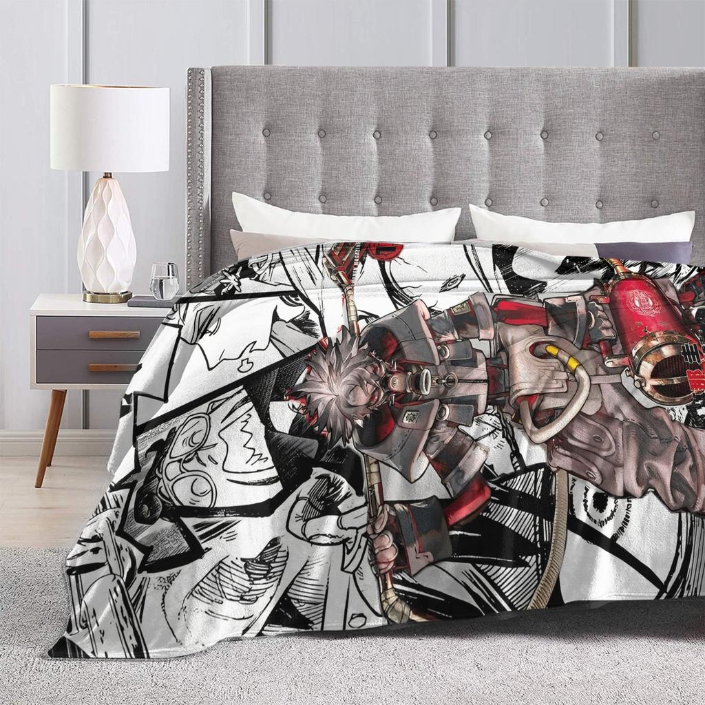 Anime Gachiakuta Flannel Blanket  Super Soft Throw Blanket for Outdoor Travel Office Comfortable Bedspread Sofa Bed Cover