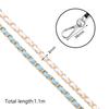 PU Leather Metal Chain Crossbody Shoulder Portable Aluminum Bag Chain Straps For DIY Clothing Handbags Decoration Accessories