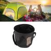 Collapsible Bucket 10L High Temperature Resistant Portable Folding Water Bucket with Handle for Camping Fishing Picnic