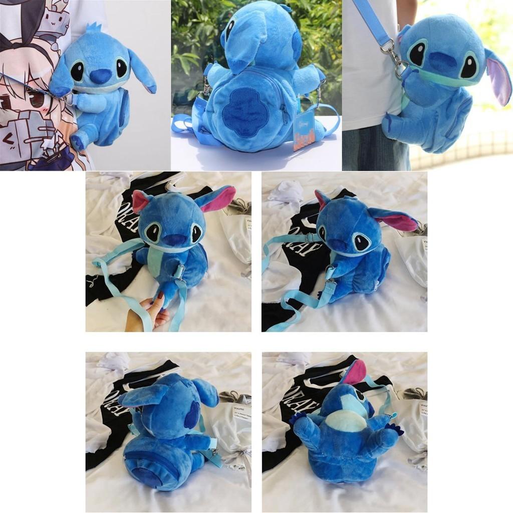Entzückende Lilo & Stitch Plüsch-Umhängetasche mit verstellbaren Trägern für den täglichen Gebrauch