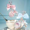 FlowerKnow Lapin Jardin Cupidon Ours Sucré Poudre Visage avec Blush Highlighter Pendentif Longue Tenue Portable Maquillage Décoration