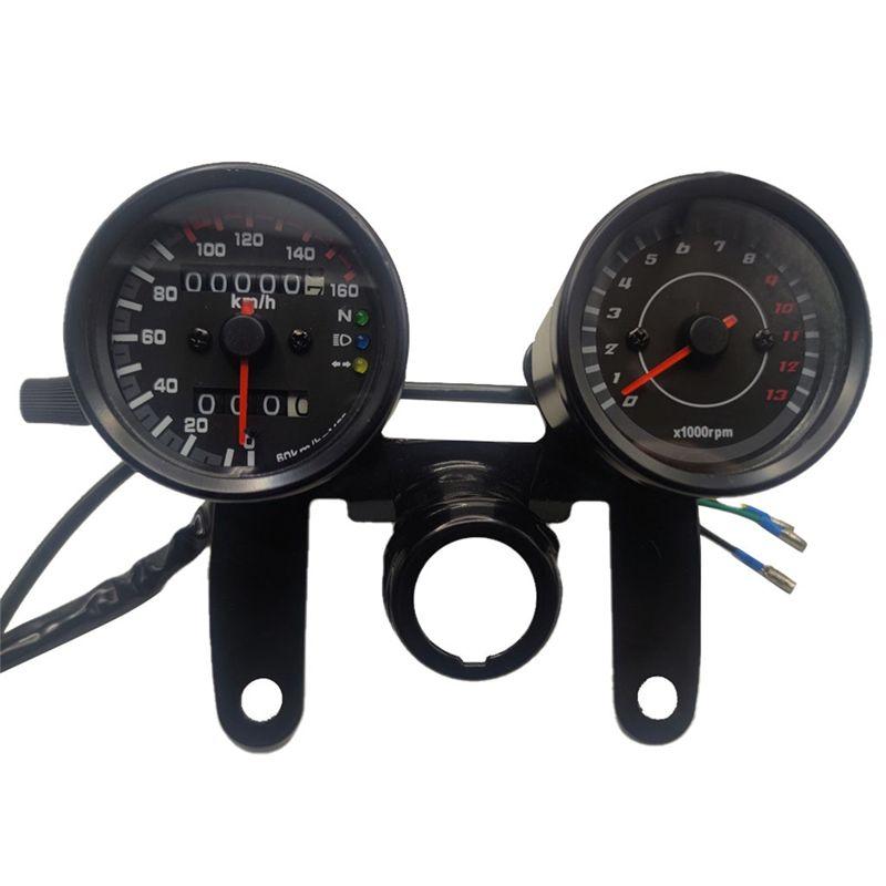 Define 1 PCS Motorbike Dashboard Retro New Black For Cruise Prince Retrofit Odometer Tachometer чёрный