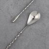 Long Bar Spoon Stainless Steel Cocktail Stirring Mixing Spoon Spiral Pattern Cocktail Stirrers for Bartender Home Use