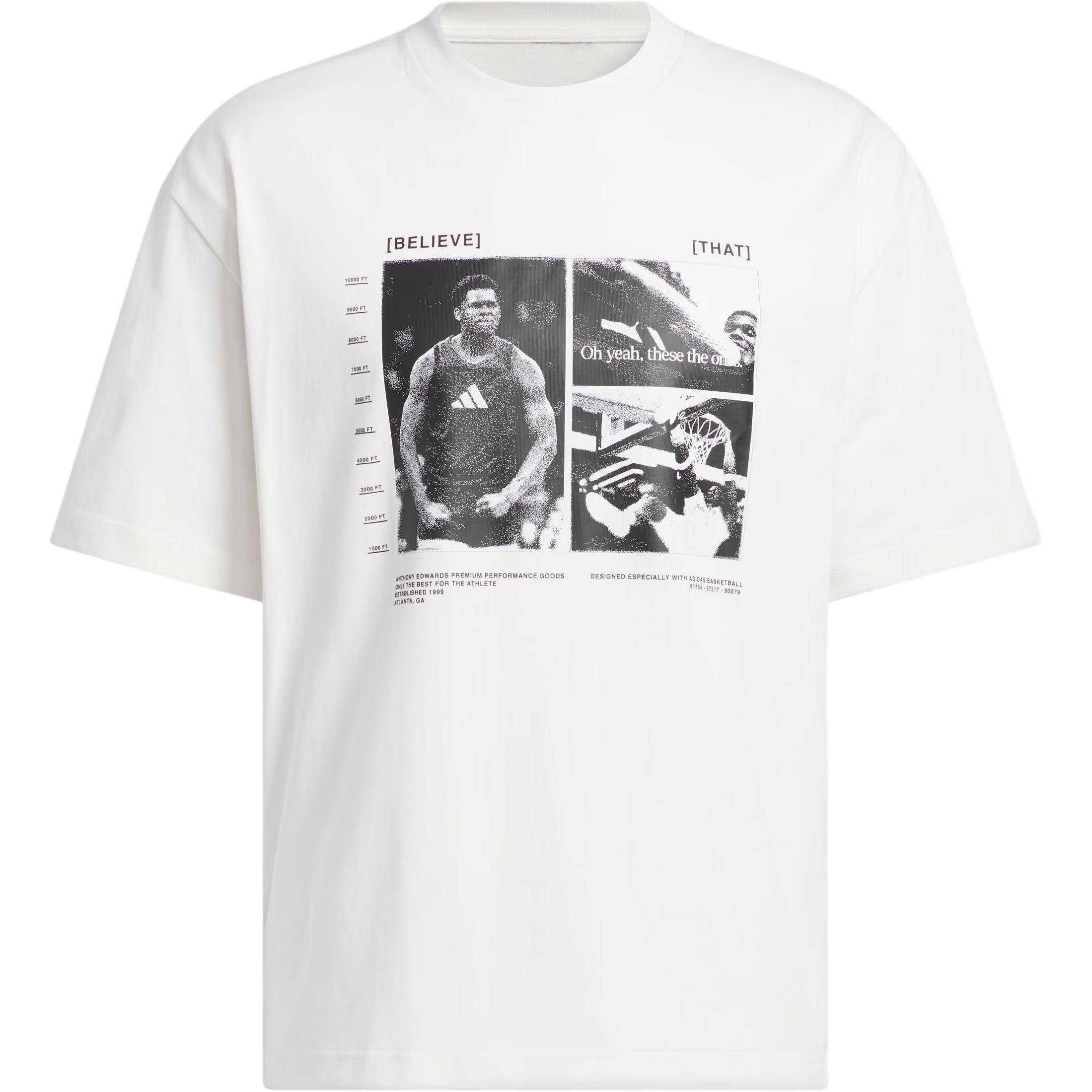 Мужская футболка Adidas x ANTHONY EDWARDS JM2679- M