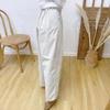Johnature Vintage Women Pants Summer Casual Solid Color Pockets Ankle-length Harem Pants