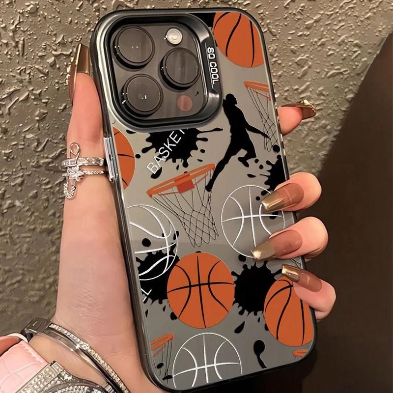Basketball Flying Man graphic phone case for iPhone 17 Air 16 Pro 15 14 13 12 11 x XR Xs 8 7 plus pro Max mini PC back cover