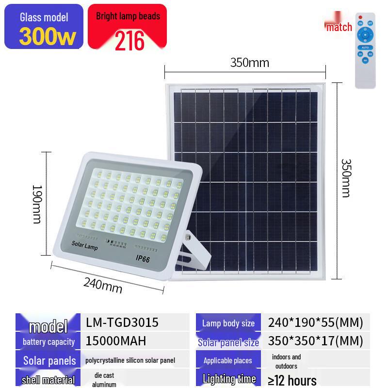 Outdoor Solar Powered Floodlight