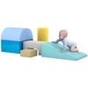 6 XXL Foam Building Blocks - Educational Game - Motor Skills Module - Certified EN71-1-2-3 Standards - 20D PU Foam