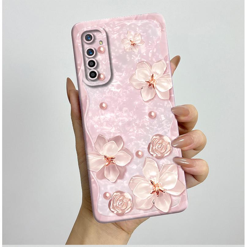For Realme X2 XT Case RMX1921 RMX1991 RMX1993 Pretty Flowers Silicone Soft TPU Shockproof Phone Cover For OPPO K5 Coque Fundas