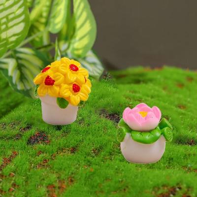 Plant Series Mini Flower Potted Artificial Simulation Potted Plants  For Home Desk