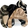 Striped Knitted Wool Hat Women's Winter Neck Protection Scarf Integrated Cold Protection Ear Protection Warm Balaclava Hat