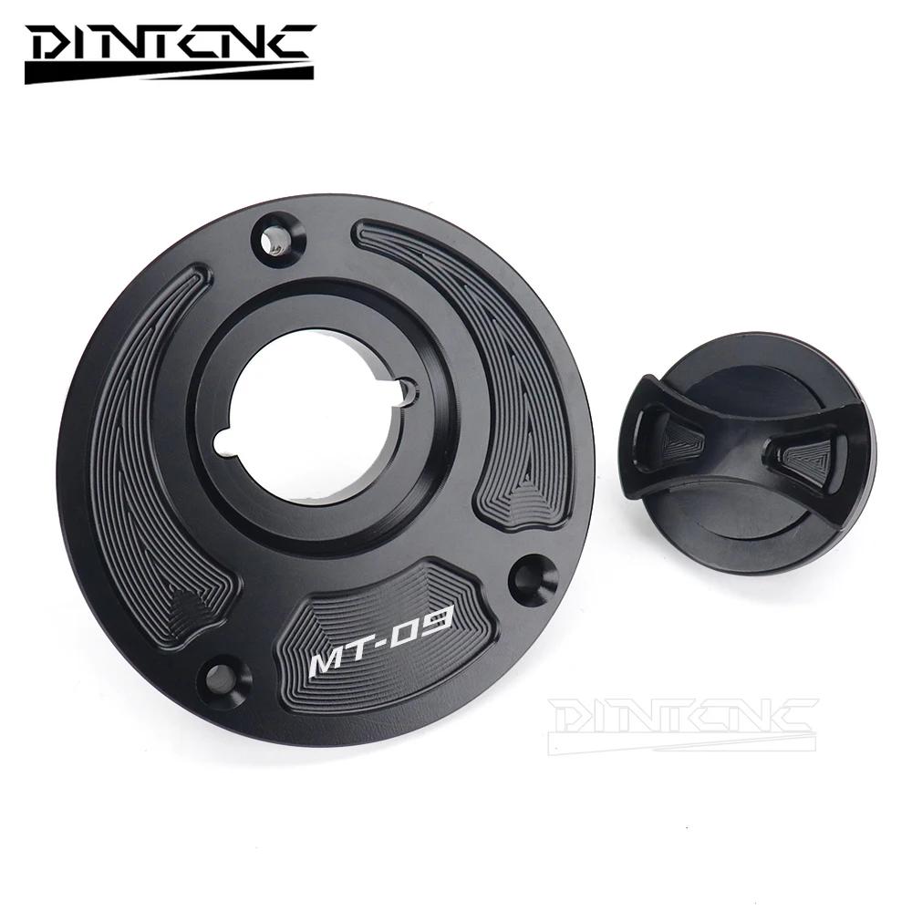 Pour YAMAHA MT07 MT09 SP MT10 MT03 FZ07 MT09SP MT10SP Accessoires Moto Sans Clé Bouchon de Réservoir d'Essence Couvercle Aluminium CNC