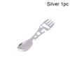 1/5Pcs 10-in-1 Stainless Steel Camping Utensils Set - Travel Hiking Cutlery Fork Spoon Opener Outdoor Survival Gear Tableware