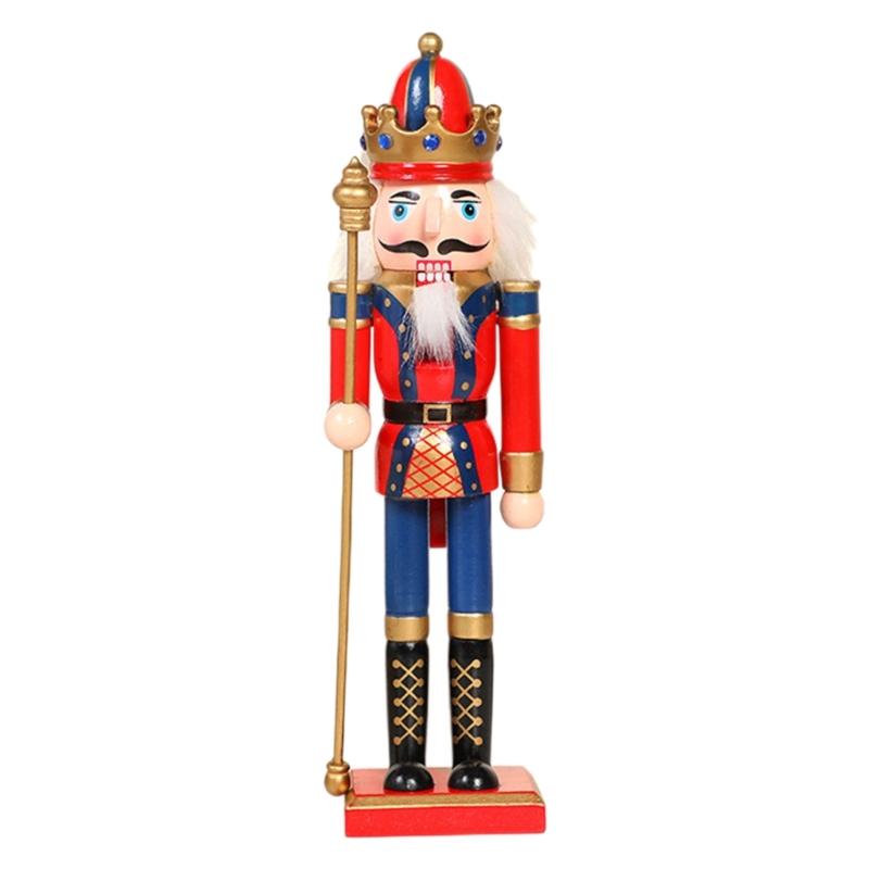 Colorful Soldier Christmas Soldier Dolls Decorations Soldier Wood Soldier Christmas Walnut Soldier Winter Table Toppers