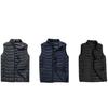 Men's Down Cotton Outer Wear New Thickened Vest Autumn and Winter Hooded Vest Jacket Warm Casual Cotton Clothes