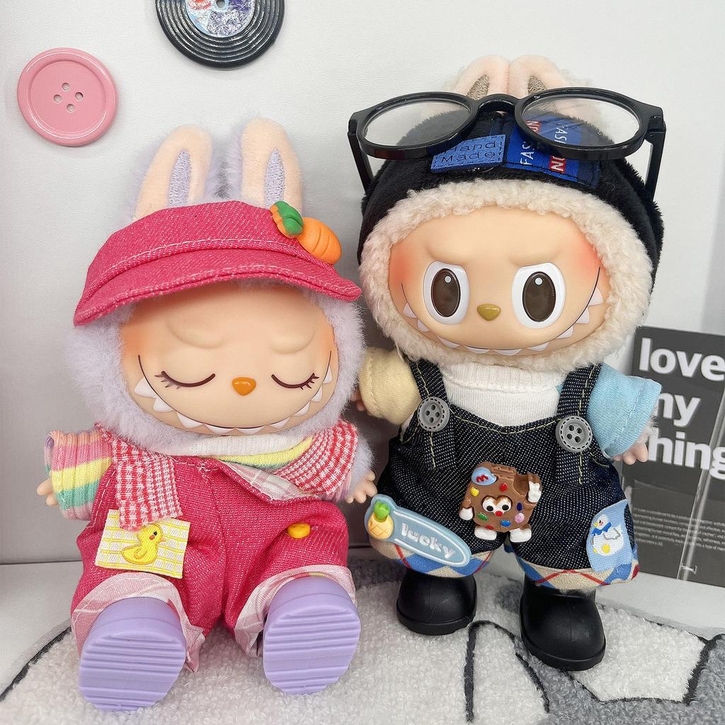 17cm Labubu Doll Clothing Set for 3.0 and First/Second Generation Sitting Party Blind Box Skirt