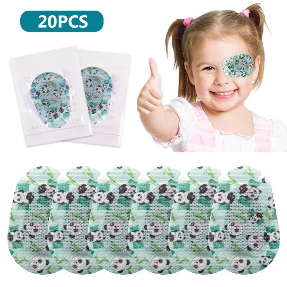 20Pcs Cartoon Pattern Kids Eye Patches Soft Vision Care Patch Amblyopia Eye Patches  for Girl Boy
