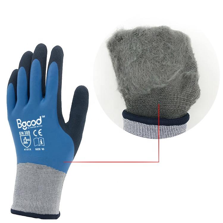 Latex Double Coated Safety Winter Gloves Waterproof Thermal Gloves Work Gloves Men L&Cold-Protection Gloves