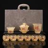 Chaxun Dehua Glazed Kung Fu Tea Set - 14-Piece Gift Box
