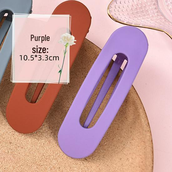 Morandi Large Hairpin: Korean Duckbill Claw Clip for Bangs and Updos