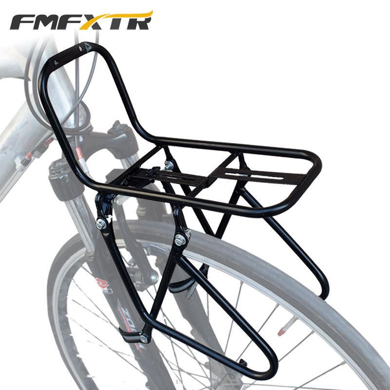Disc Brake Front Rack for Mountain Bikes - Steel Long-Distance Bicycle Basket Accessory