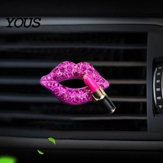 Halloween Car Decorations Rhinestones Skull Air Diffuser Clip, Personalized Punk Decorative Outlet Clip Style Vent Perfume Automotive Interior