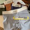 Men's Spring and Autumn Pure Cotton 5A Antibacterial Loose Comfortable Breathable No Trace Middle Waist Flat Angle Briefs