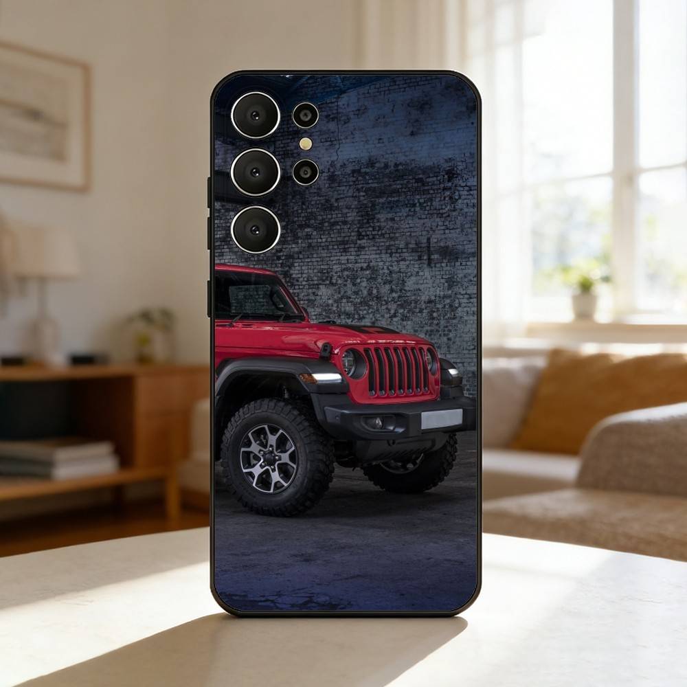 Off-Road Vehicle Phone Case For Samsung S26,S25,24,23,22,30,21,10,9,Ultra,Plus,Lite,Black Soft Case Samsung S24ULTRA