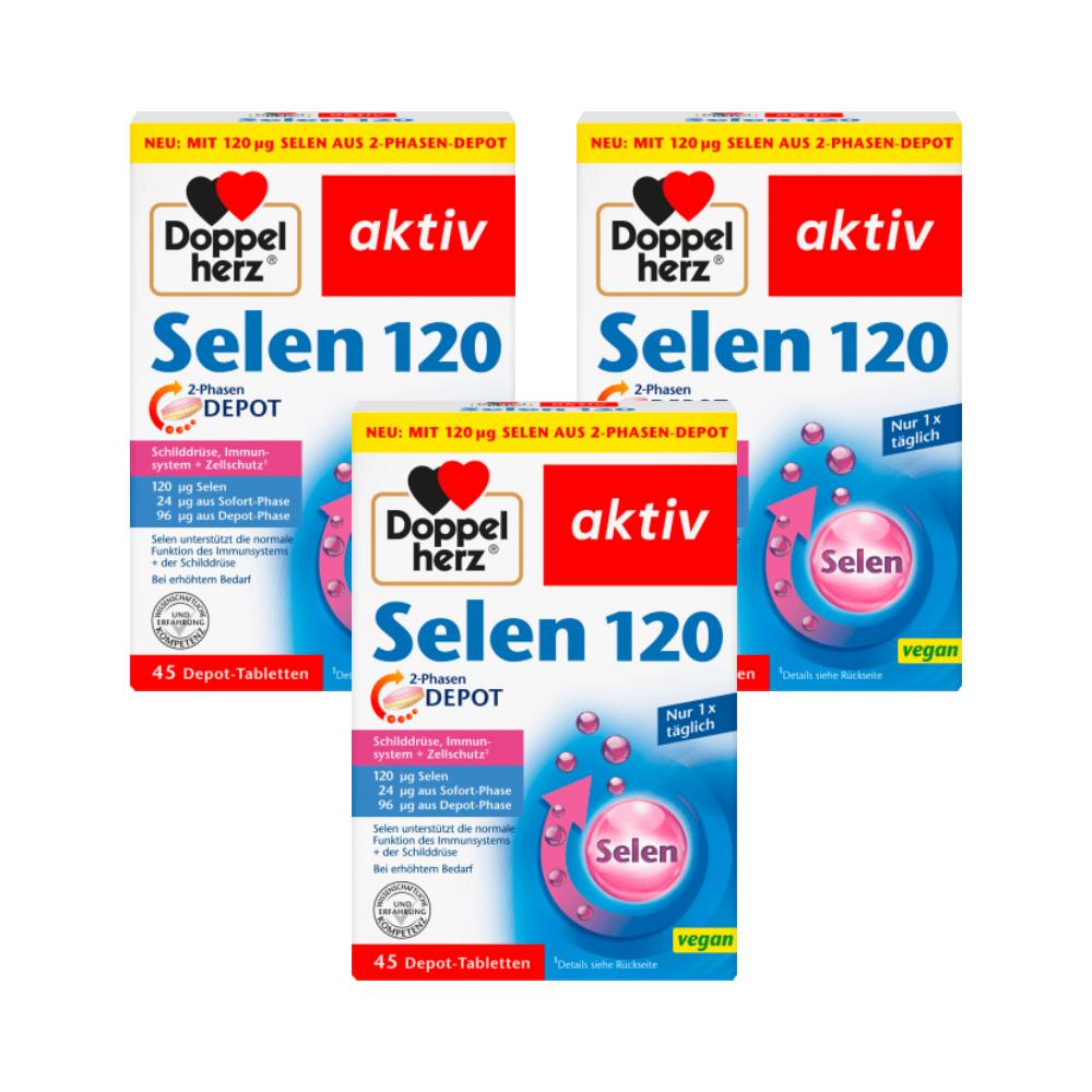 Doppelherz Selenium 120 Depot 45 Tablets x 3 pcs