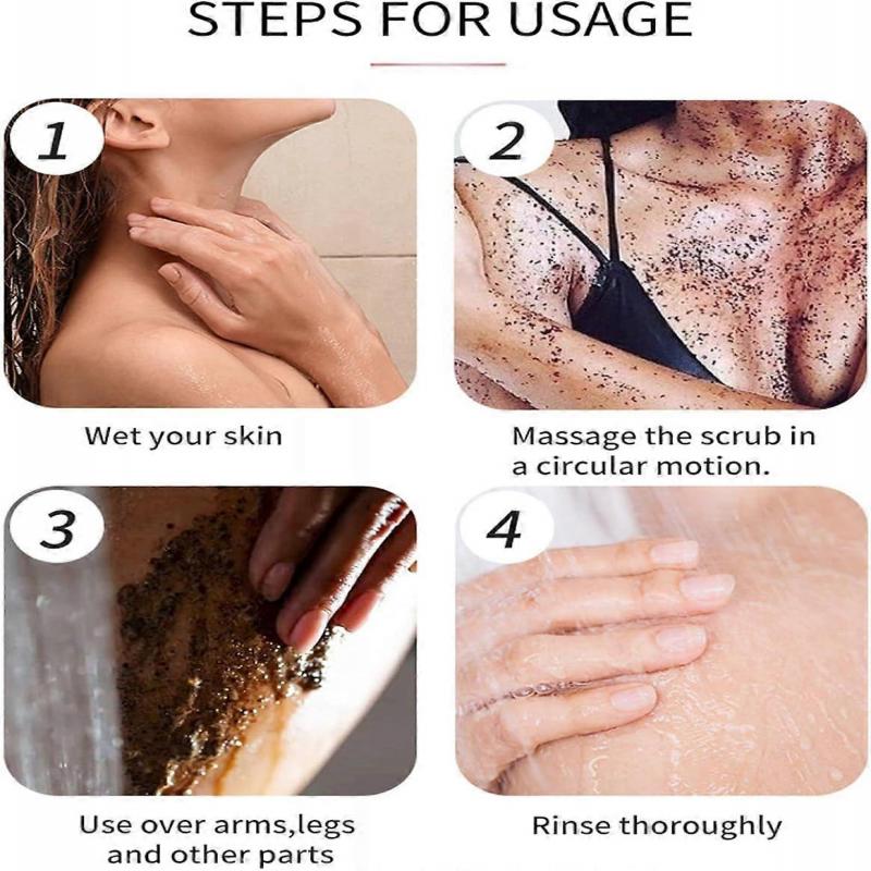 Coffee Sea Salt Body Scrub,Natural Sea Salt Coffee Scrub,Sea Salt Body Scrub,Coffee Exfoliating Body Scrub Exfoliator,Exfoliating Coffee Body Scrub wi