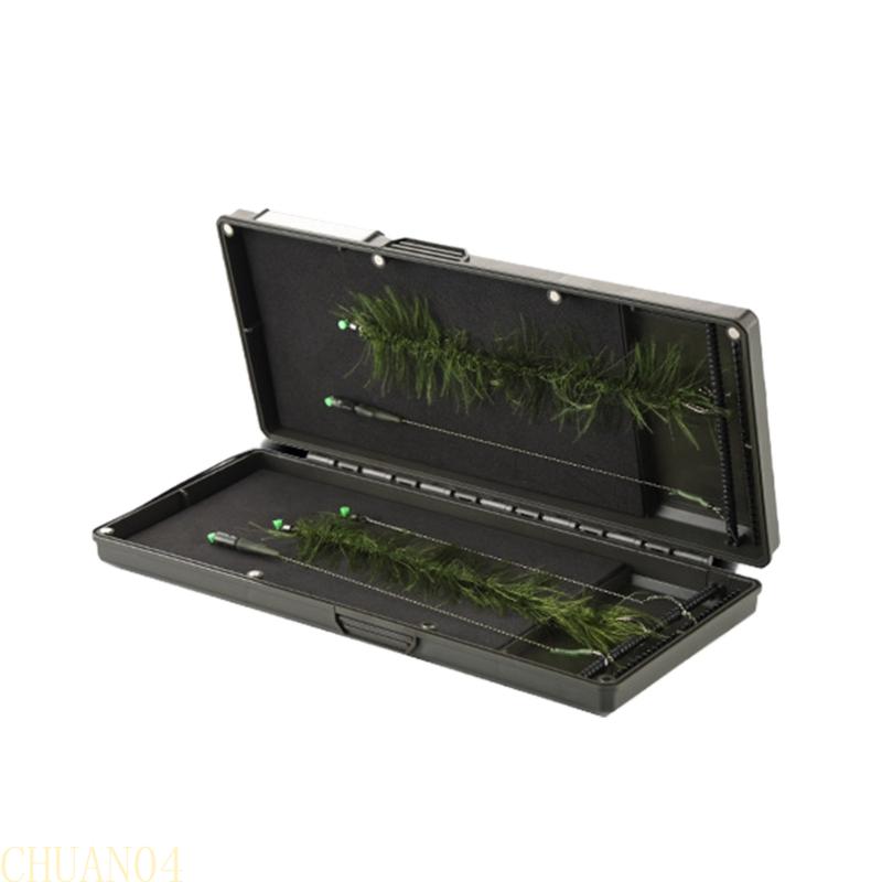 

A1A2 Fishing Rig Line Hook Storage Case Double Compartment Container Box Waterproof Fishing Tackle Box Secure Magnet Closure