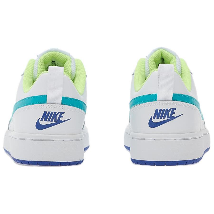 Nike Scarpe da Skateboard Court Borough in Pelle Basse per Bambini Unisex Bianco Azzurro Chiaro BQ5448-105