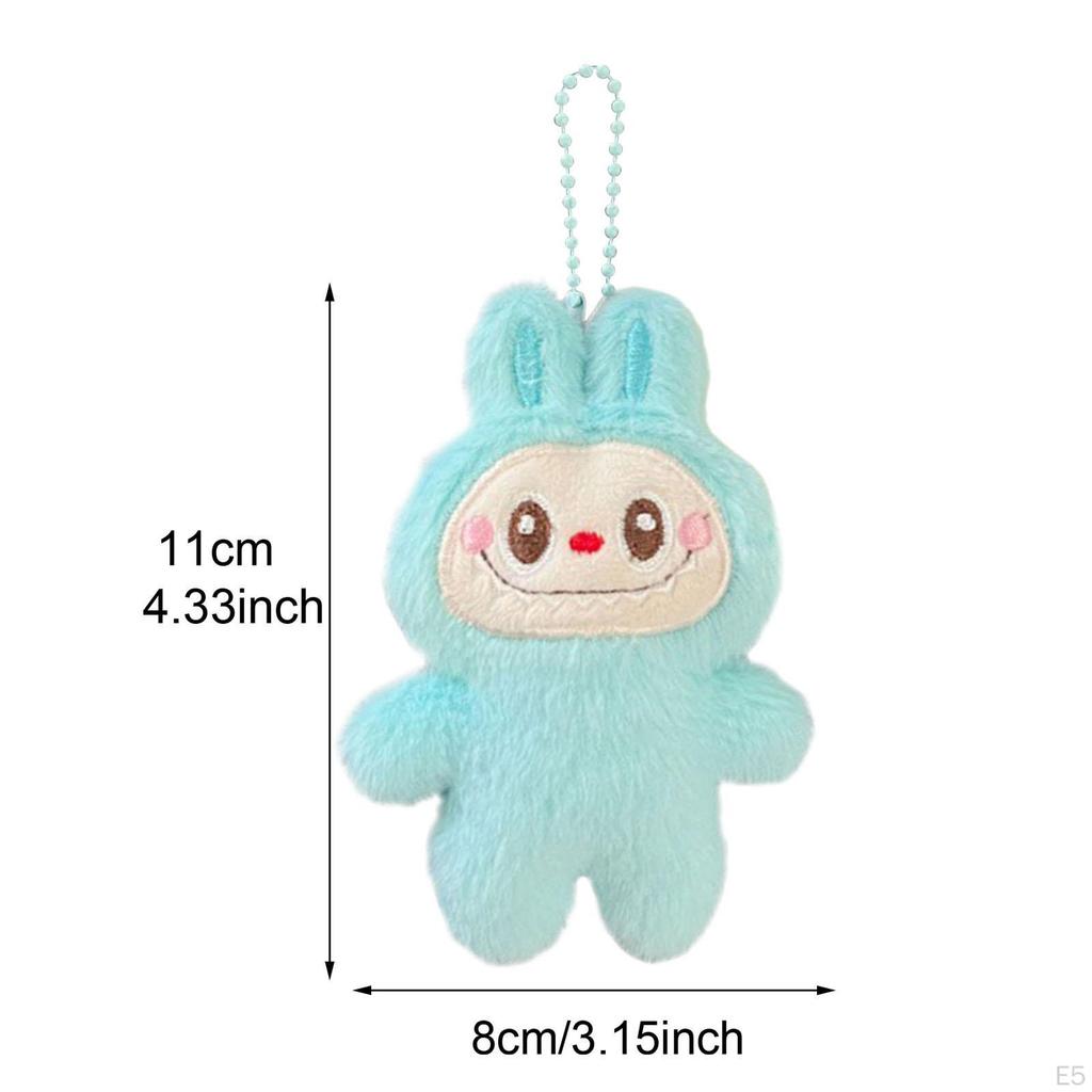 Plush Doll Keychain Creative Soft Keyring for Gift Handbag Backpack Pink
