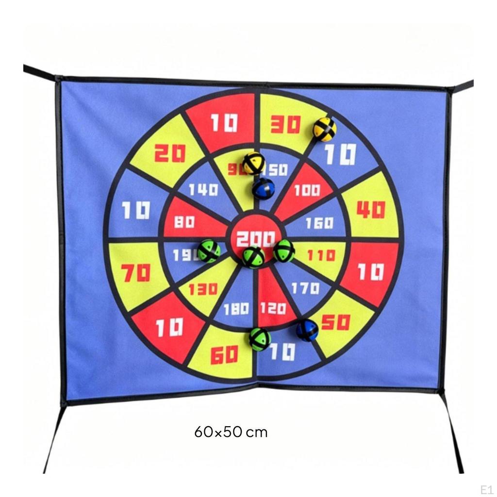 Trampoline Target Game Sticky Ball Board Interactive Aiming for Kids