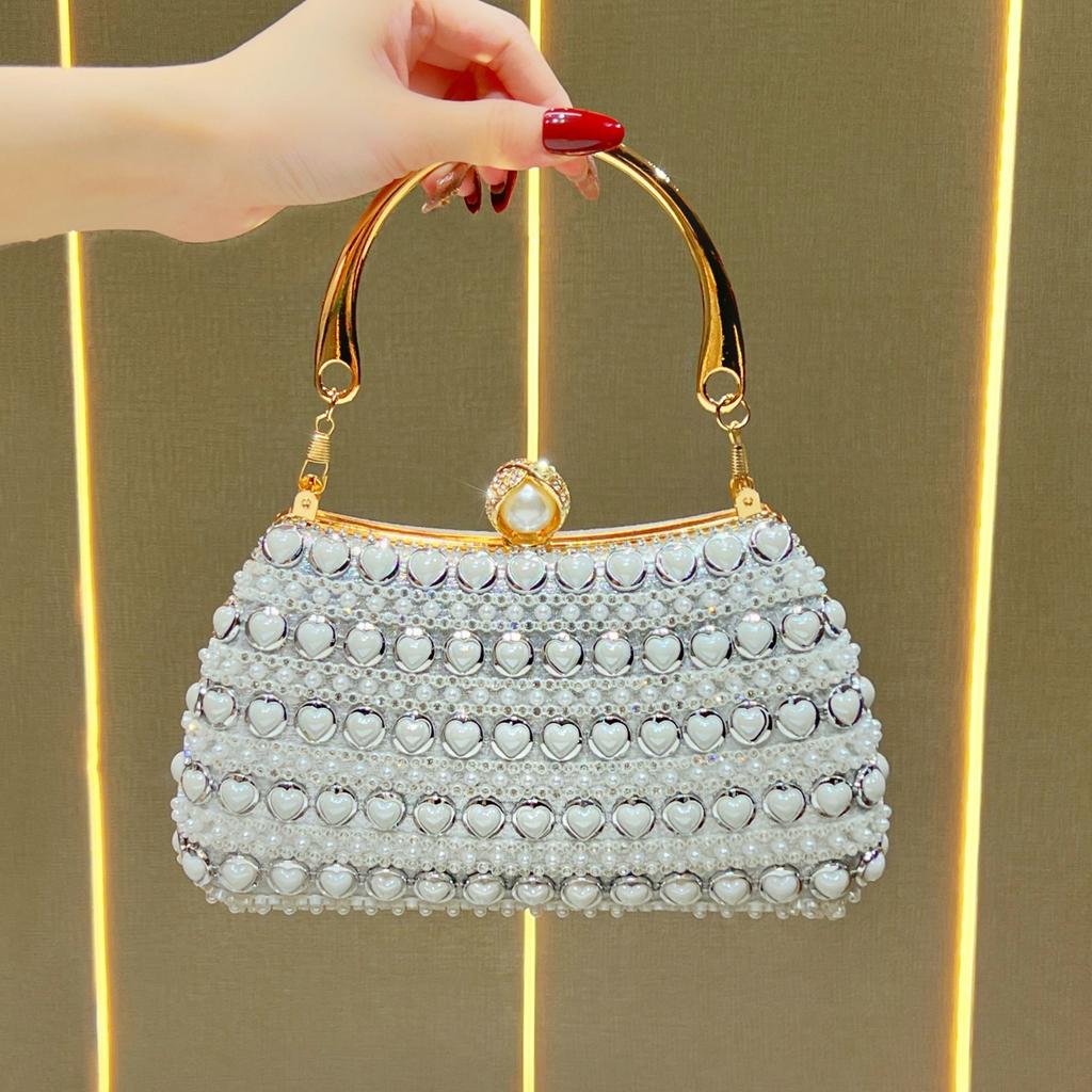 Borsa da sera, Borsa alla moda, Borsa a tracolla con catena, Borsa a spalla di nicchia