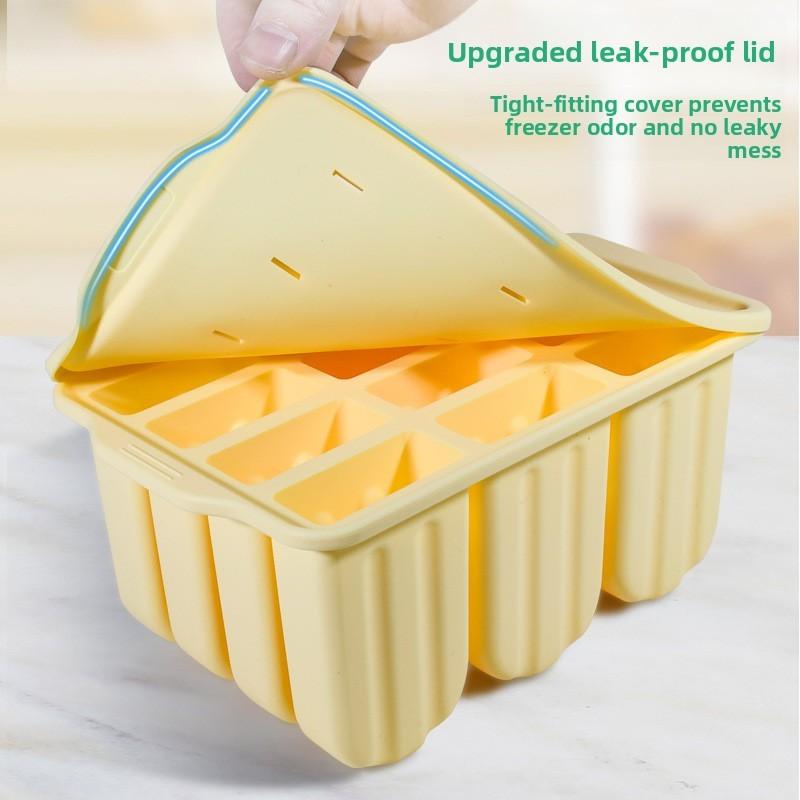 Silikon-Eis am Stiel Formen 12 Fächer Mit Deckel Für Hausgemachte Gefrorene Leckereien