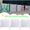 3 pcs Small White Tri-Fold Display Boards, 21 x 14 Inches Corrugated Trifold Poster Boards for School Projects, Science Fairs, Business Presentations