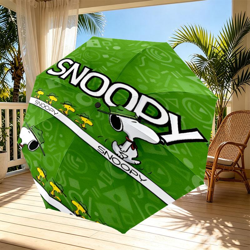 Snoopy Print Automatic Open Close Umbrella, Portable Foldable Umbrella, for Outdoor Commute Camping Trip, Ideal Birthday Gift