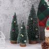 1Pc Miniature Christmas Tree, Small Artificial Sisal, Snow Landscape, Architecture Trees, Christmas Crafts, Tabletop Decor
