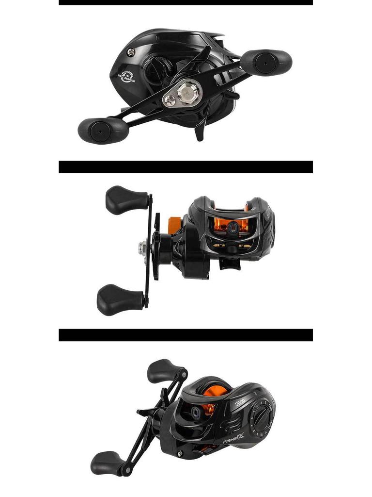 All-Metal Anti-Tangle Baitcasting Reel for Long-Distance Micro Lure Fishing - Black Bass Special