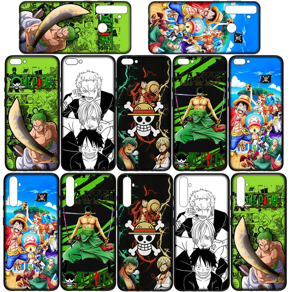 Phone Case for iPhone 17 15 16 Plus Redmi Note 14 12 11 13 Pro Max Huawei P30 P20 Lite OPPO A60 A40 A80 A18 Roronoa Zoro Anime Luffy One Piece Cover