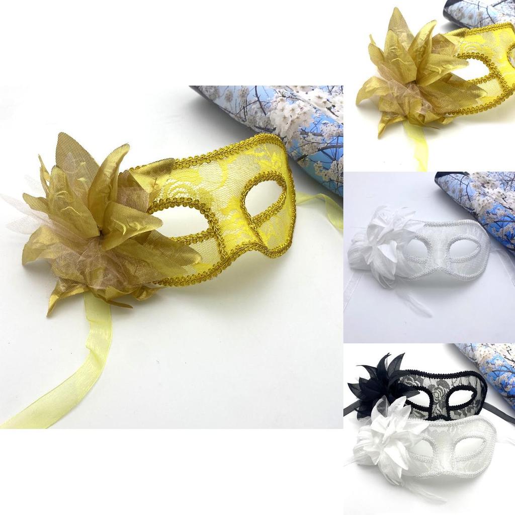 Venetian Masquerade Mask For Adults With Glittering Lace Handcrafted Costume Accessory For Halloween Parties
