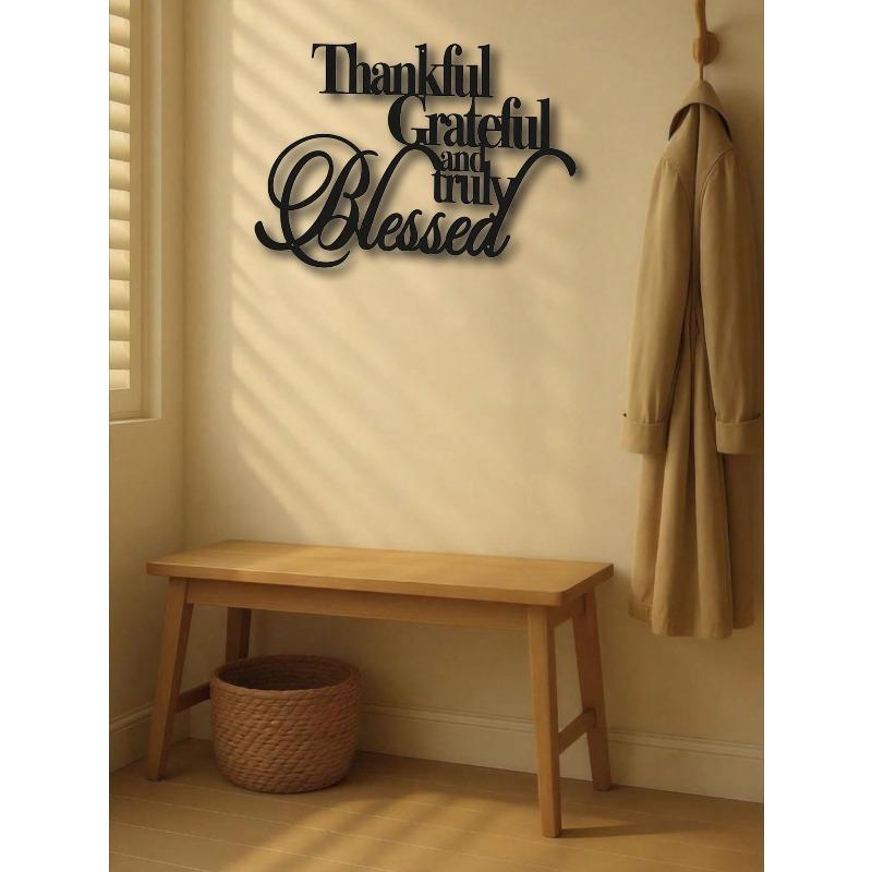 Personalized Christian Metal Wall Art Rustic Farmhouse Sign Religious Gift Home Decor